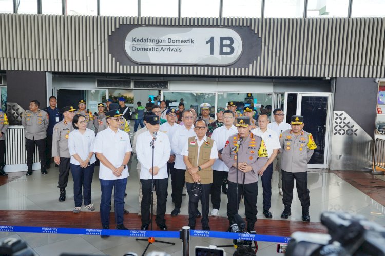 Tinjau Bandara Soetta, Kapolri Instruksikan Jajaran Rutin Patroli Pastikan Pemudik Aman-Nyaman